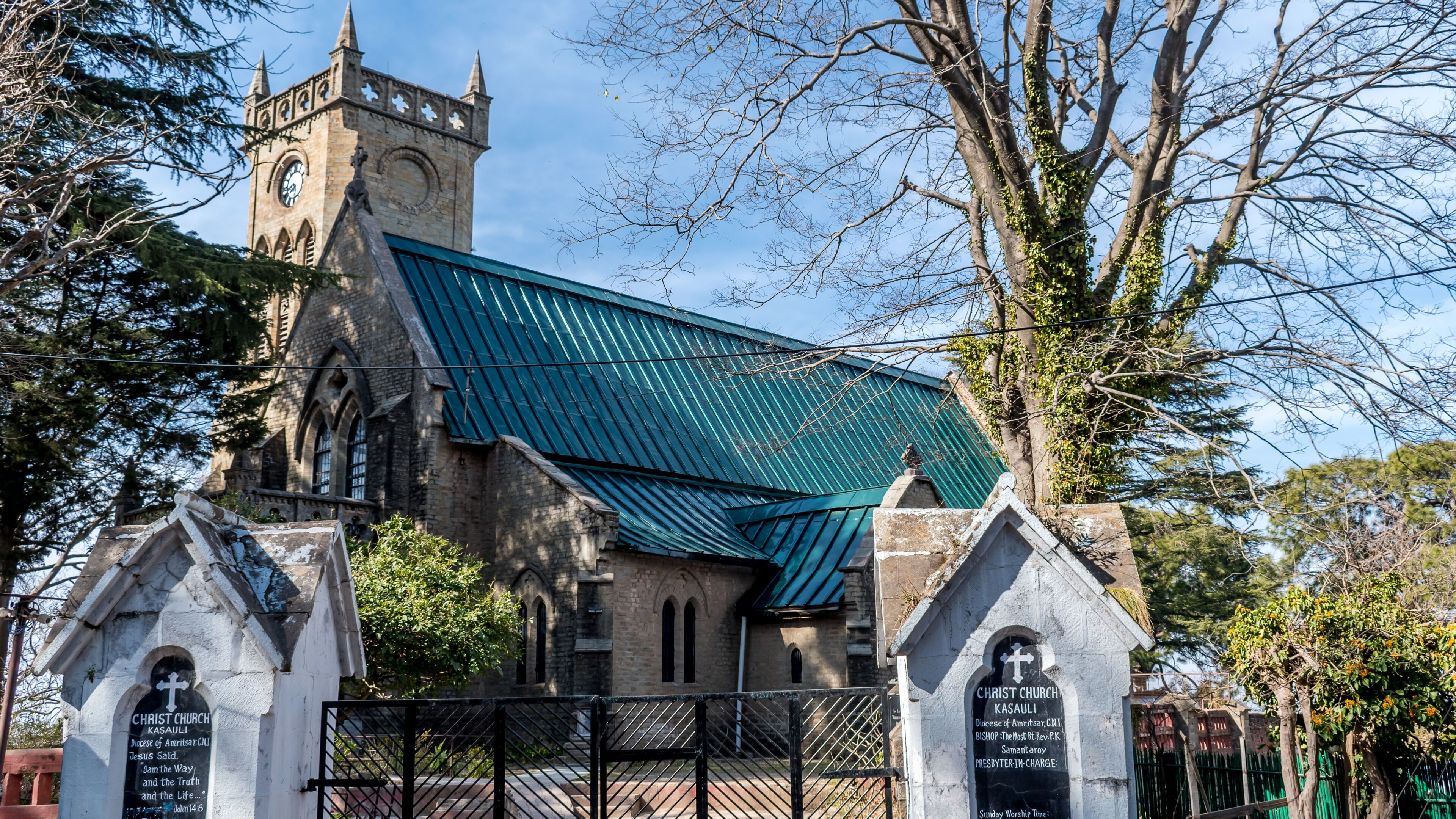 The old Christ Church Kasauli is a Historic church dating from British rule in India