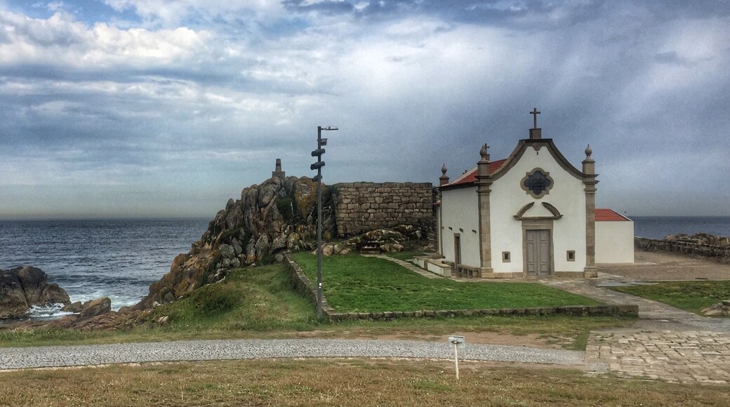 The chapel of Boa Nova is dedicated to St John. The current chapel was designed by the architect Arturo Siza Vieira. This site is said to have housed the original Boa Nova Chapel that dated back as early as 1369. I passed by here as I was hiking the Camino Portugues on a stormy day and loved the Atlantic storm clouds in the background.
#hiking