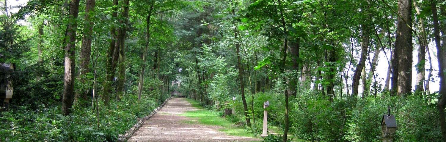 Total view of Stations of the Cross at the Kalvarienberg in Bad Laer-Hardensetten