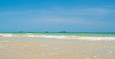 Beautiful Landscape summer beach front viewpoint Clear blue sea, blue sky overlooking "Suan Son Beach" in sea east Bay, Rayong Thailand On clear day white clouds during holidays. Suitable relaxing