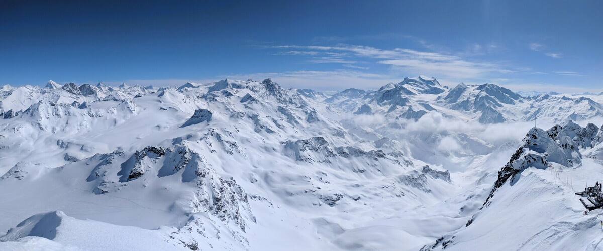 Top of Mont Fort, 3330m.
Swiss Alps.