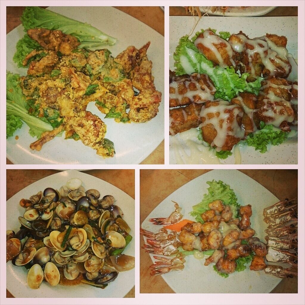 You must order prawn salad and salted egg yolk soft shell crab! #food