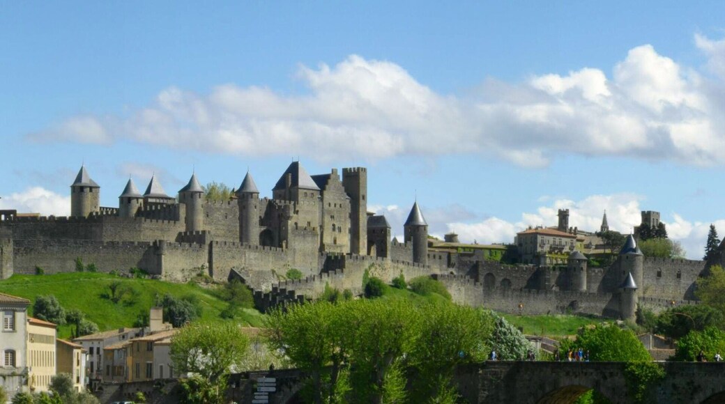 Panorama de la Cité de Carcassonne vu depuis le Pont-Neuf