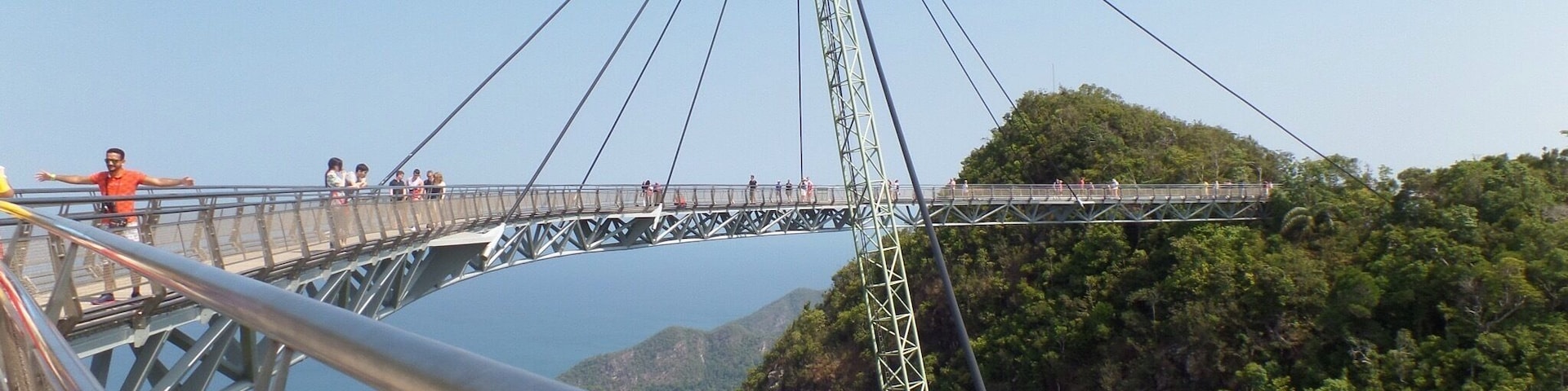 Floating high above the mountains and into the #blue skies is the Langkawi SkyBridge. Take the cable car up the mountain and get lost in the sky. #langkawi #malaysia