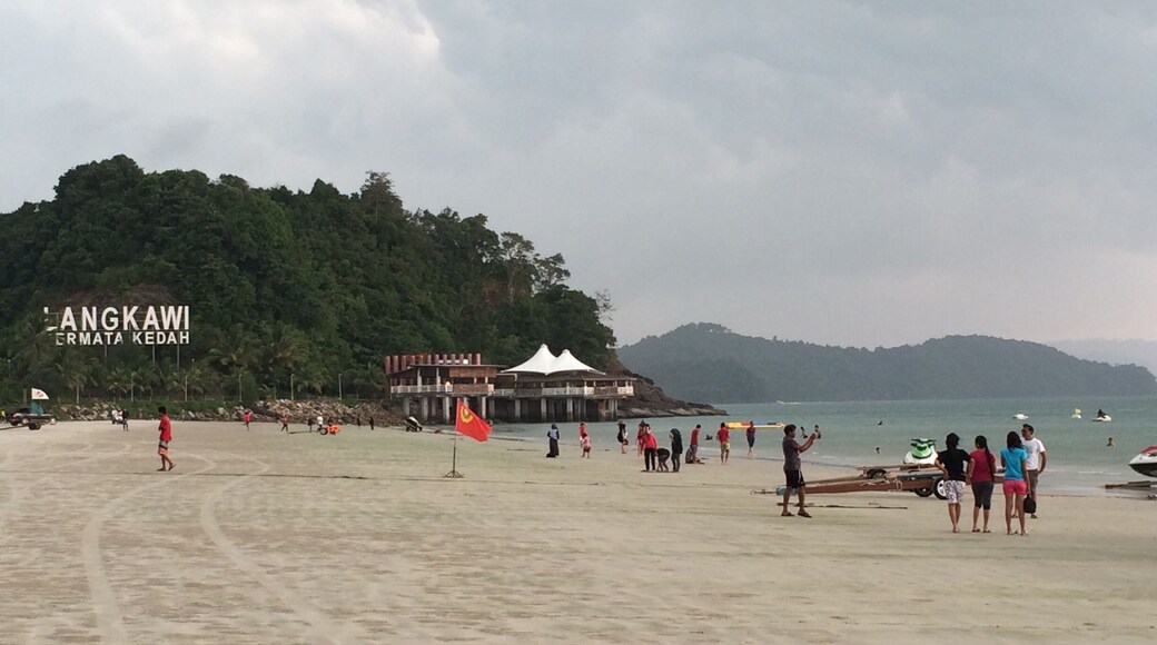 The Pantai Cenang beach