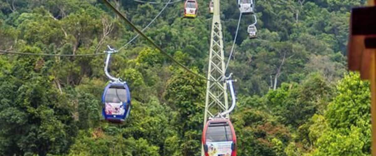 Langkawi cable car... getting ready to hop in :D