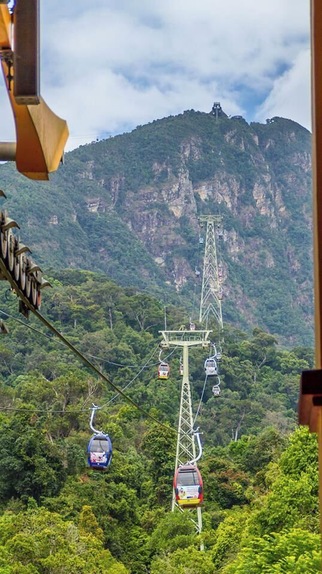 Langkawi cable car... getting ready to hop in :D