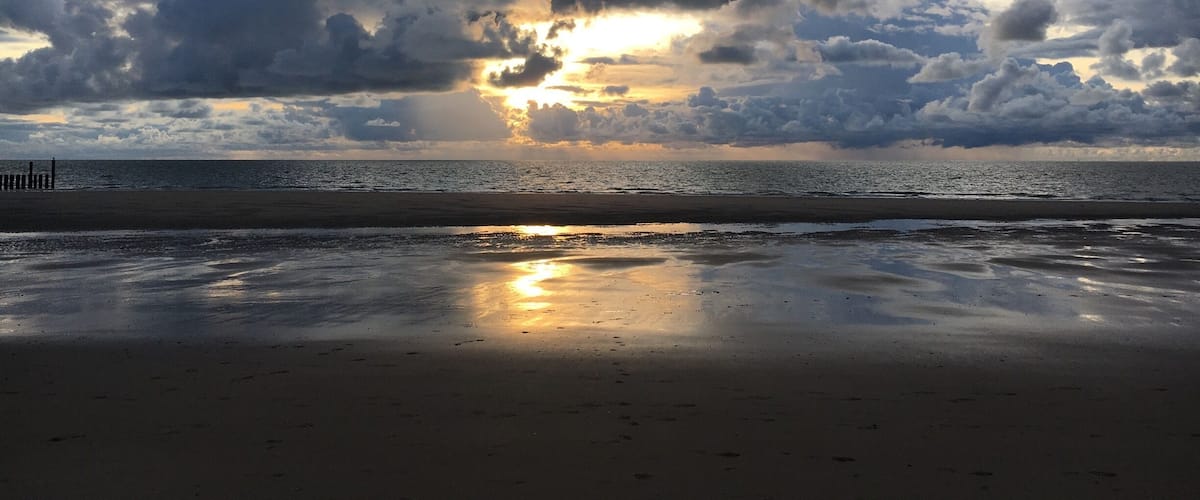 One of the wonderful evenings on the beach of Nieuw-Haamstede.