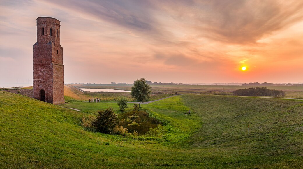Plompe Toren near Burgh-Haamstede at sunrise