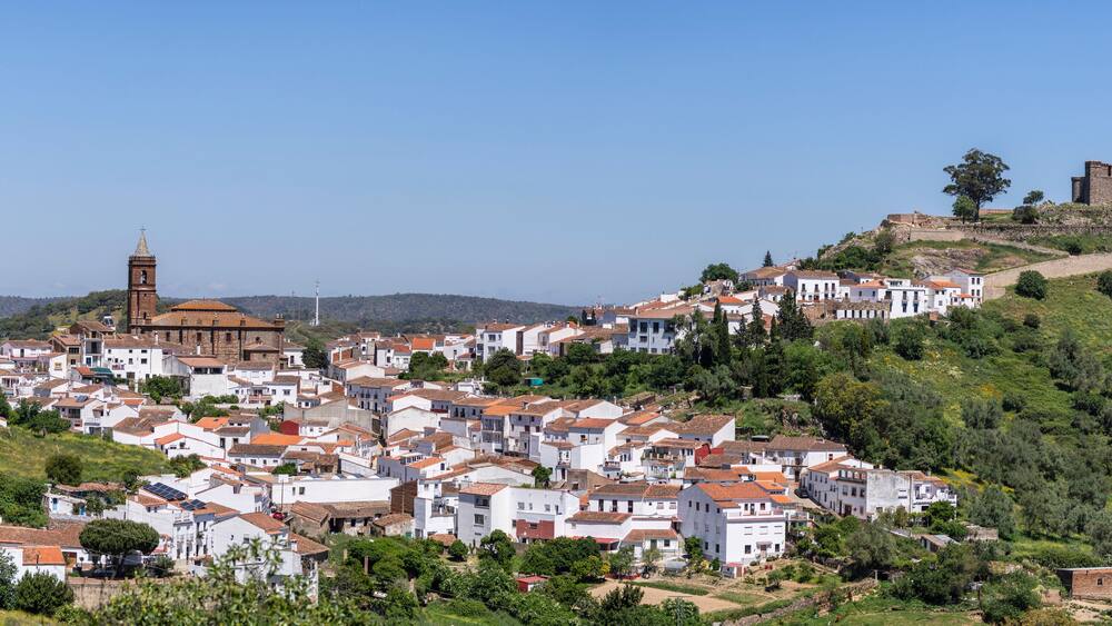 Cortegana Castle, fortress of medieval origin, Huelva, Andalusia, Spain