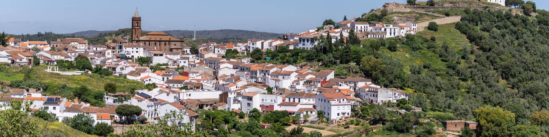 Cortegana Castle, fortress of medieval origin, Huelva, Andalusia, Spain