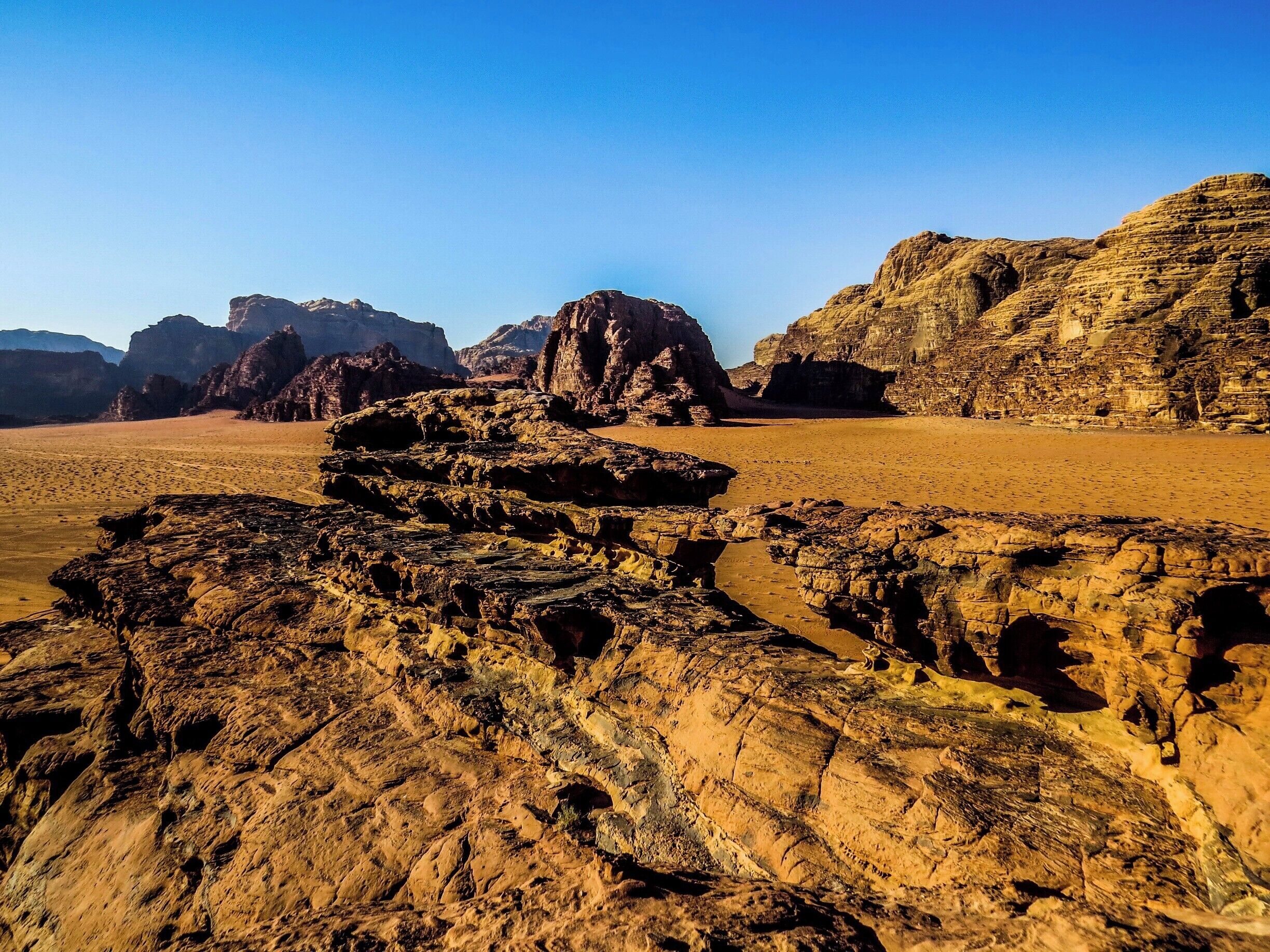 Wadi Rum desert in Jordan.