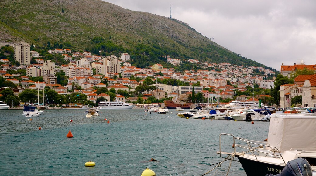 Gruz Harbor showing a coastal town