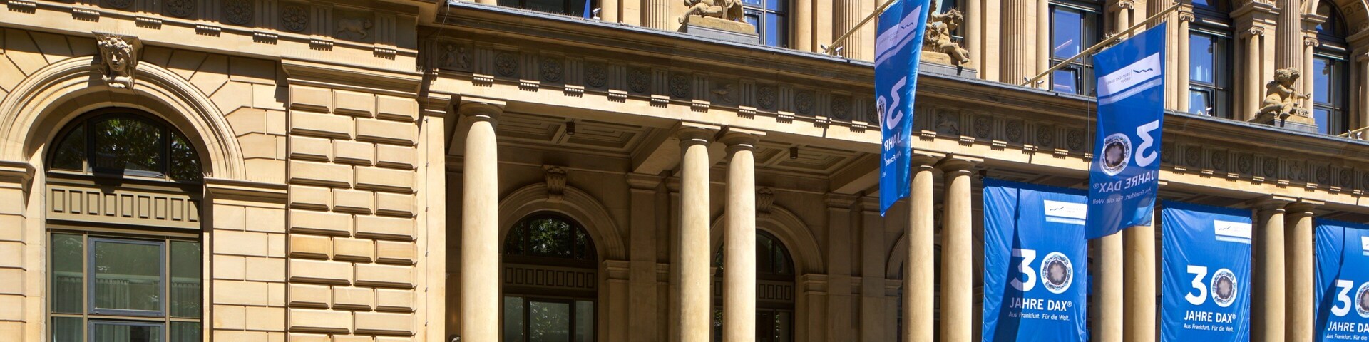 Stock Exchange which includes heritage architecture and signage