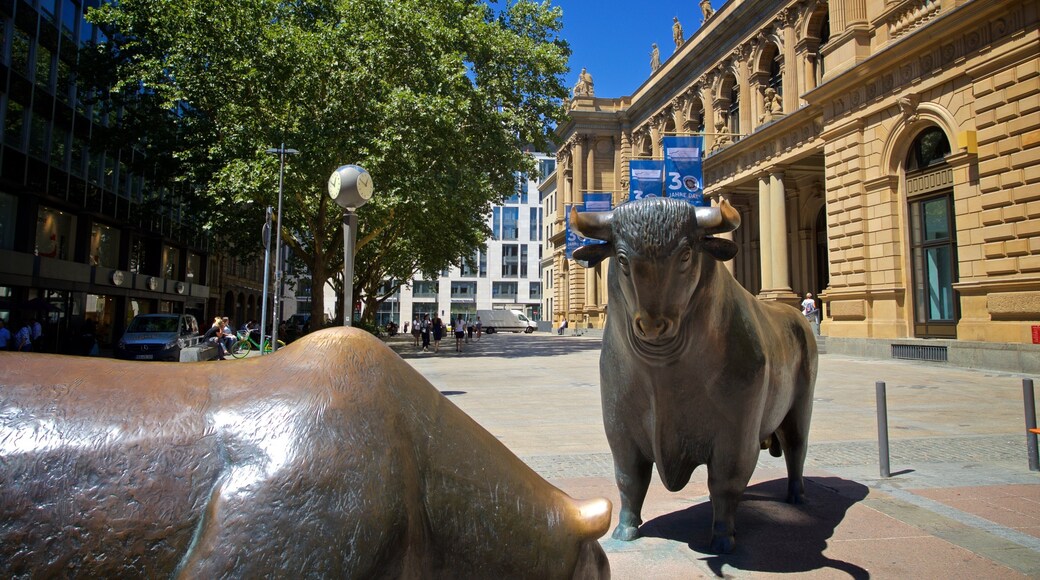 Stock Exchange showing outdoor art