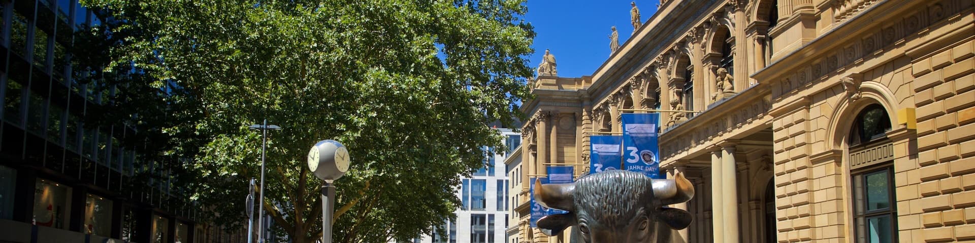 Stock Exchange showing outdoor art