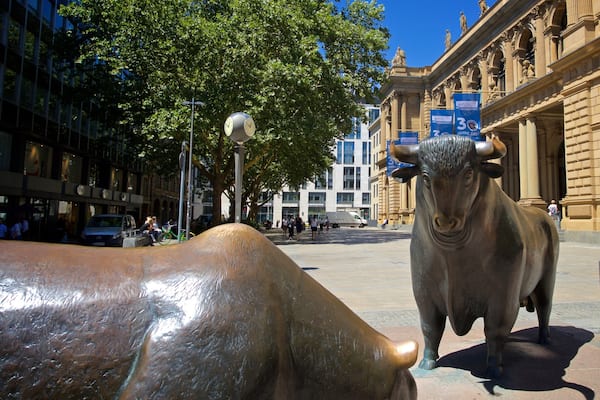 Stock Exchange showing outdoor art