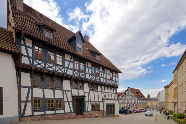 Lutherhaus which includes heritage elements and a city