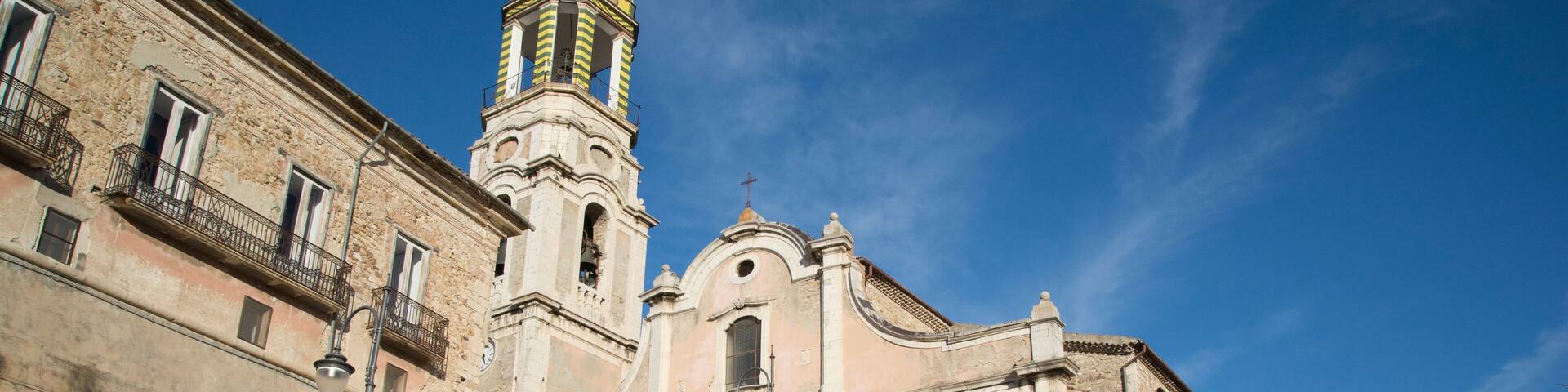 Ancient cathedral of the small town of Ripalimosani, Molise region, Italy