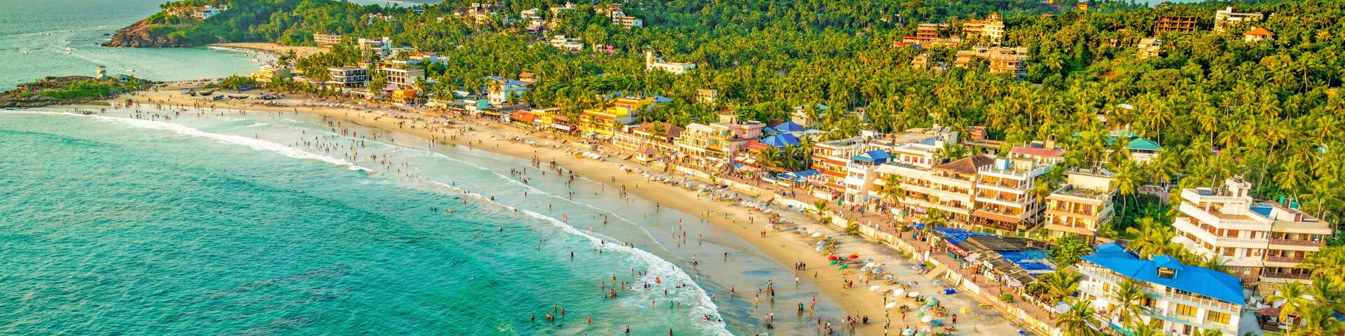 Kovalam Beach Light House View, Kerala India