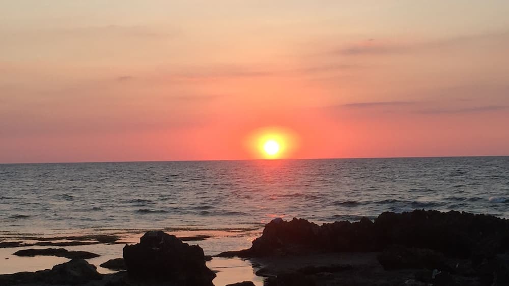 Sunset view at surfing capital of the north