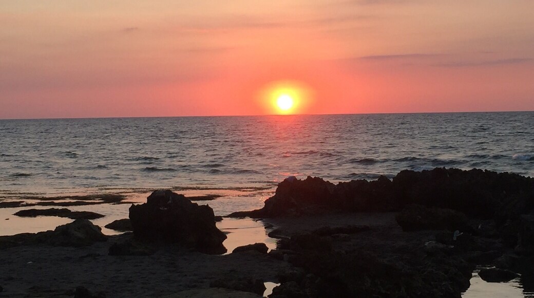 Sunset view at surfing capital of the north
