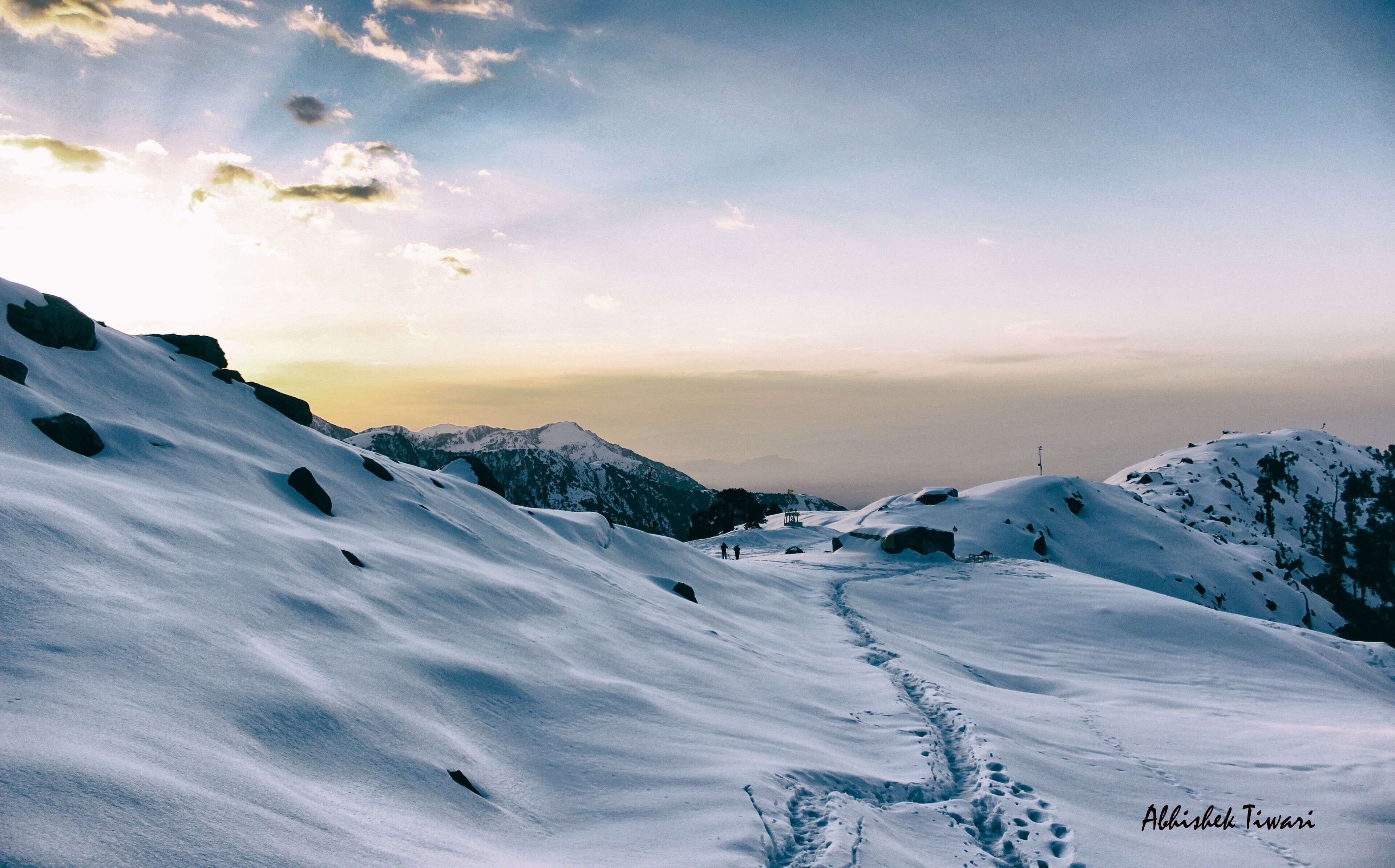 Beautiful Trail of Human feet on Triund mountain top .
#LifeAtExpedia