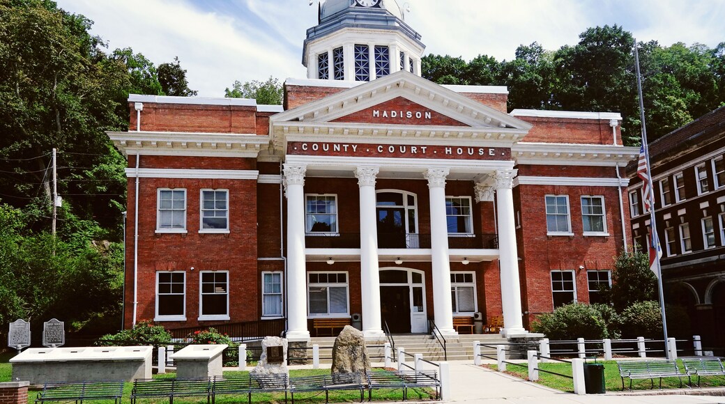 The Madison County Court House in downtown Marshall NC