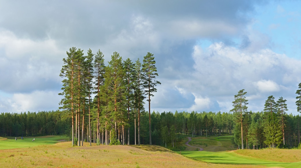 Landscape with golf courses