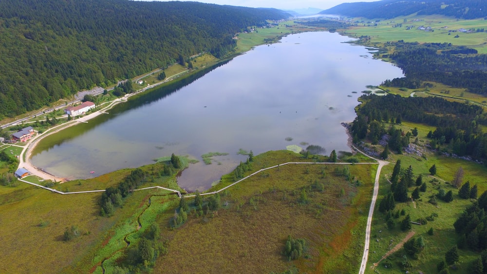 Lac des Rousses, aerial view
