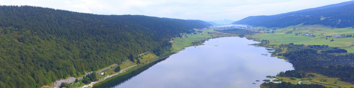 Lac des Rousses, aerial view