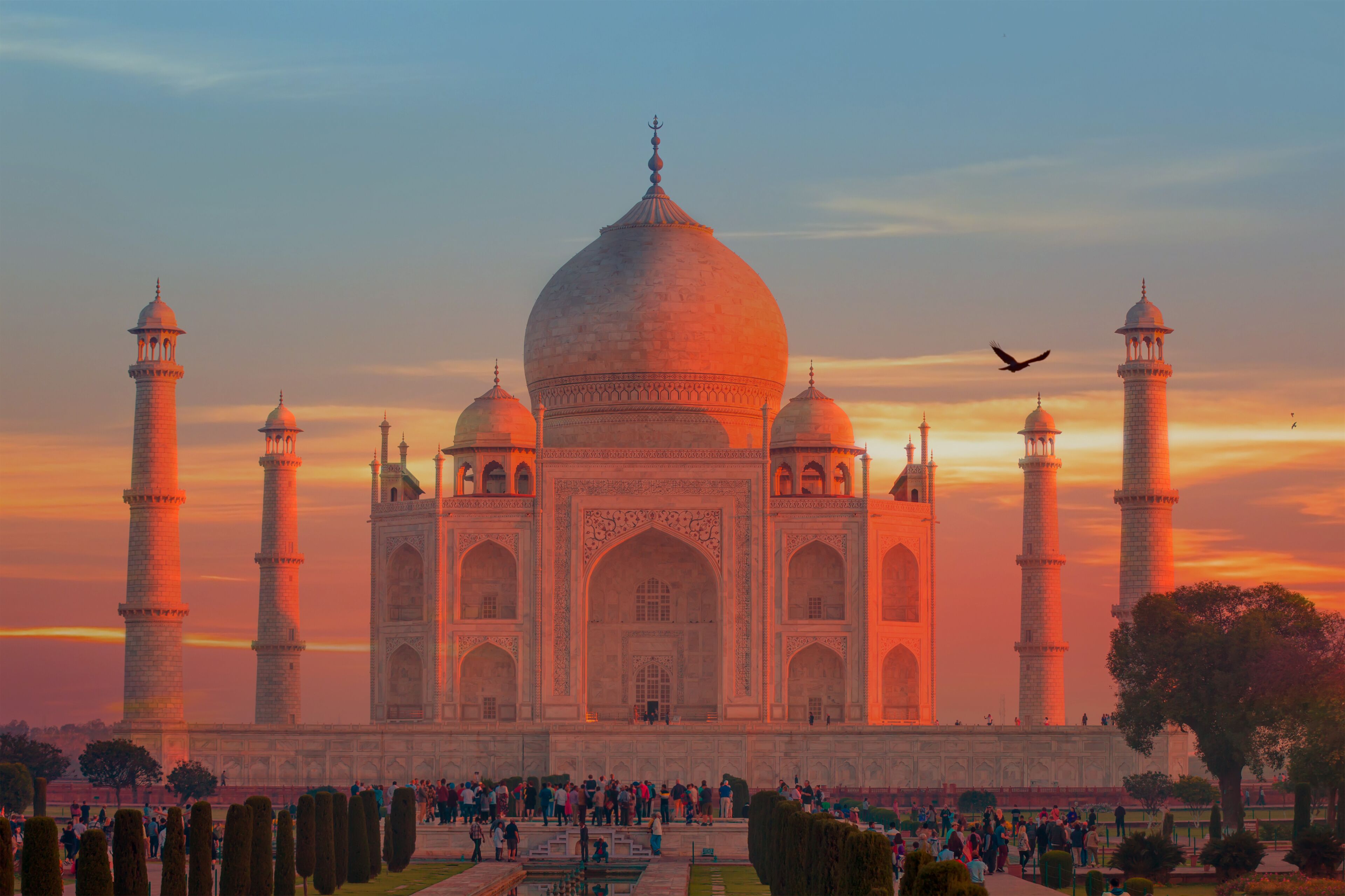 Taj Mahal at sunset - Agra, India