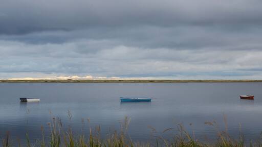Anchored Boats in Tracadie Bay, New Brunswick Province, Canada