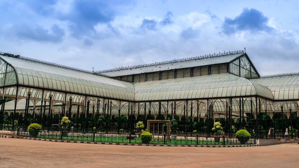 Image of Wide Glass house at Lalbagh in Bangalore