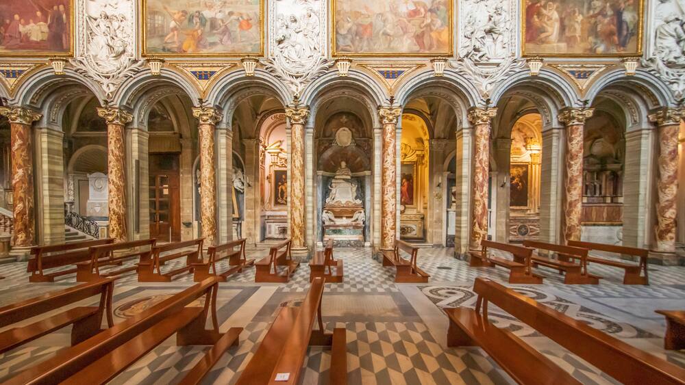 Rome, Italy - home of the Vatican and main center of Catholicism, Rome displays dozens of historical, wonderful churches. Here in particular the San Marco Evangelista basilica
