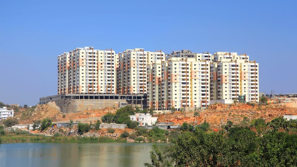 Hitec city is a information technology hub in Hyderabad, India