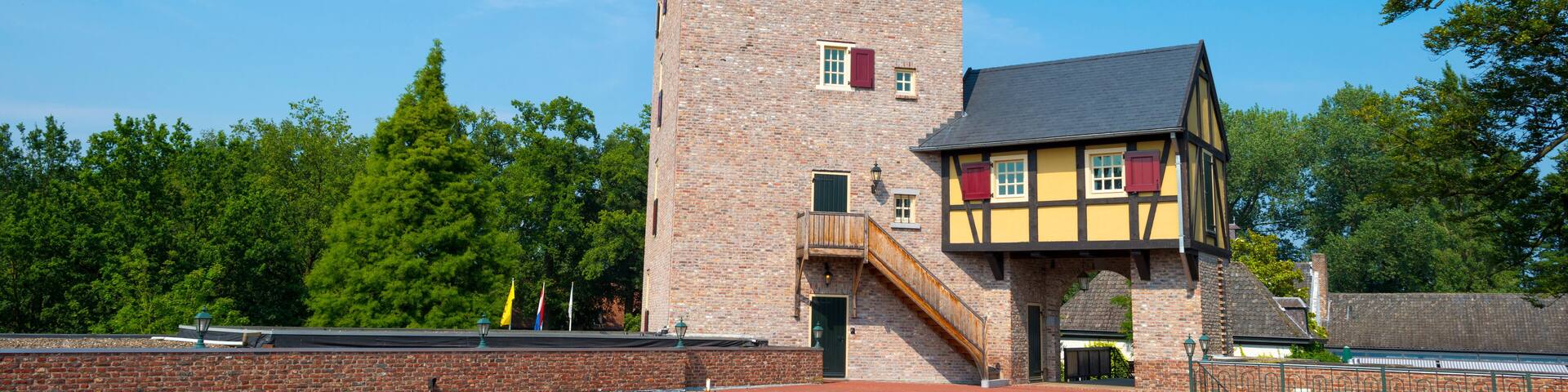 Restored tower of an ancient stronghold