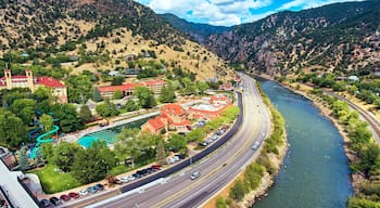 Aerial Hot Springs Glenwood Springs Worlds Largest Rocky Mountains