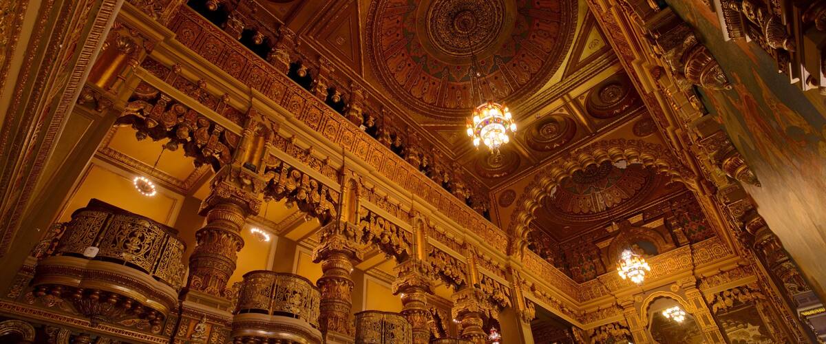 Landmark Theatre which includes heritage elements and interior views