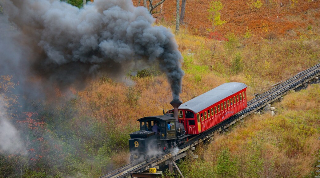 Mount Washington Cog Railway mettant en vedette articles ferroviaires