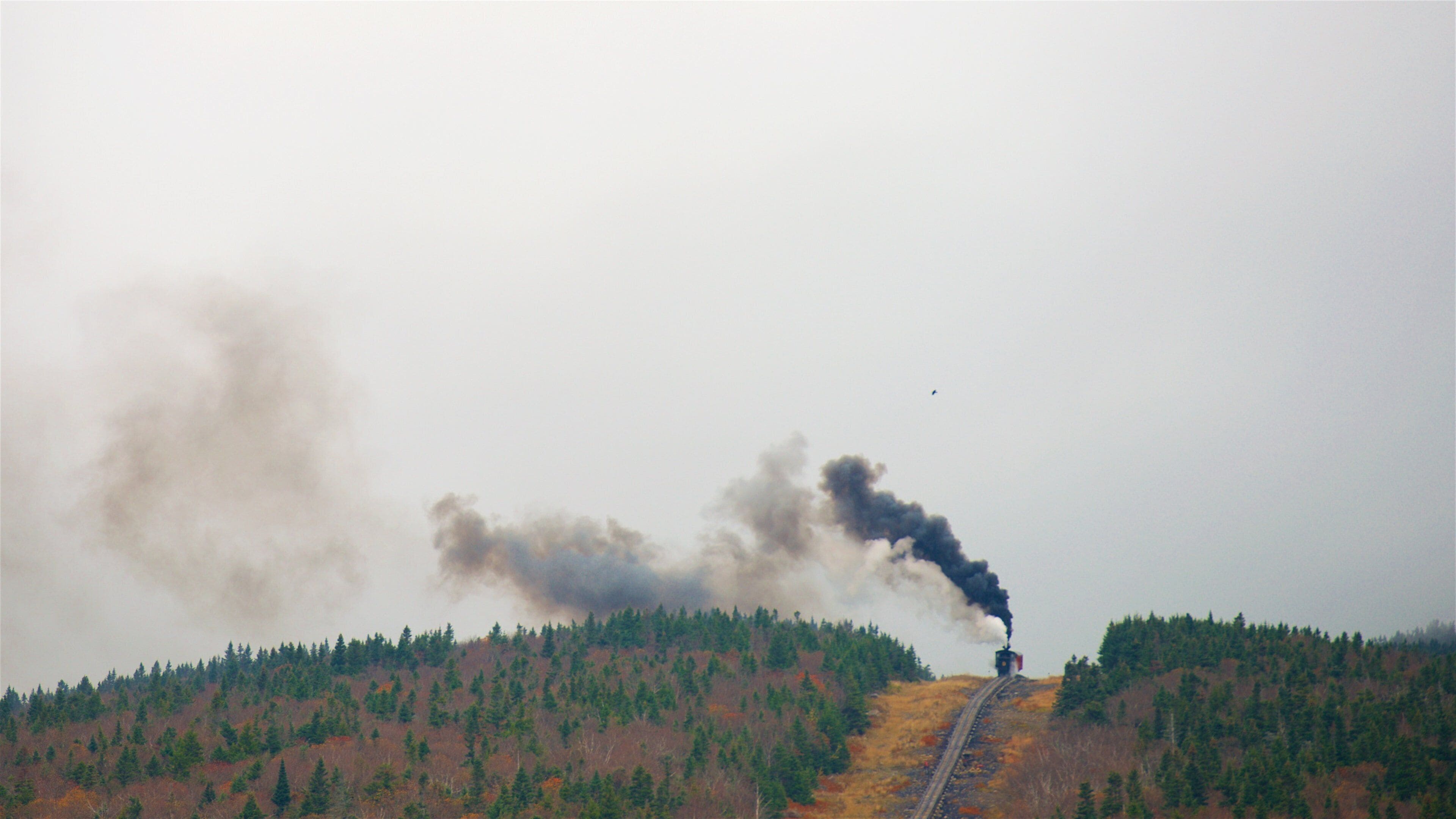 Mount Washington Cog Railway mettant en vedette scènes tranquilles et articles ferroviaires