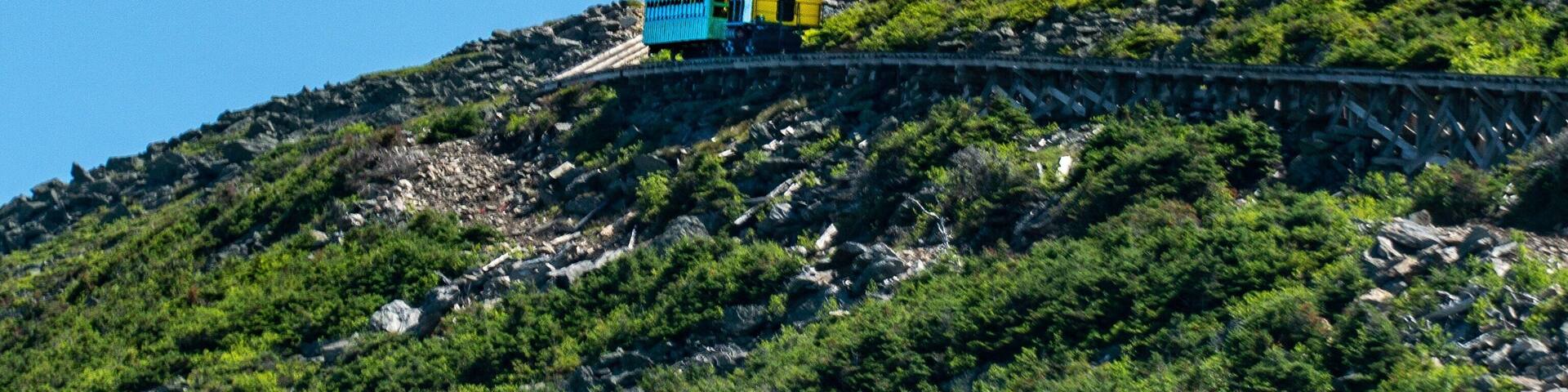 Cog Railway heading up Mt. Washington
