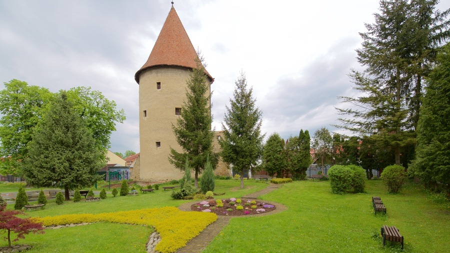 Bardejov which includes heritage elements and a garden