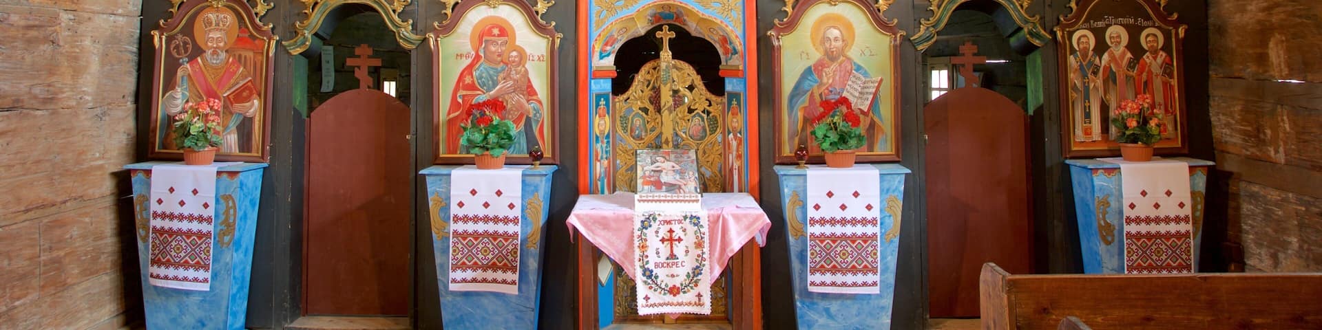 Bardejov showing religious aspects and interior views