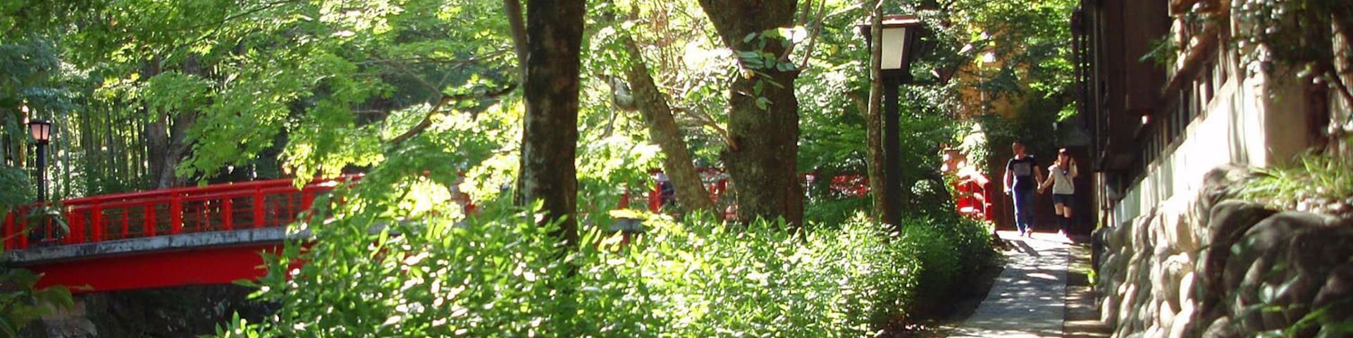 The promenade of Shuzenji onsen(修善寺温泉). It's located in Izu city, Shizuoka prefecture, Japan.