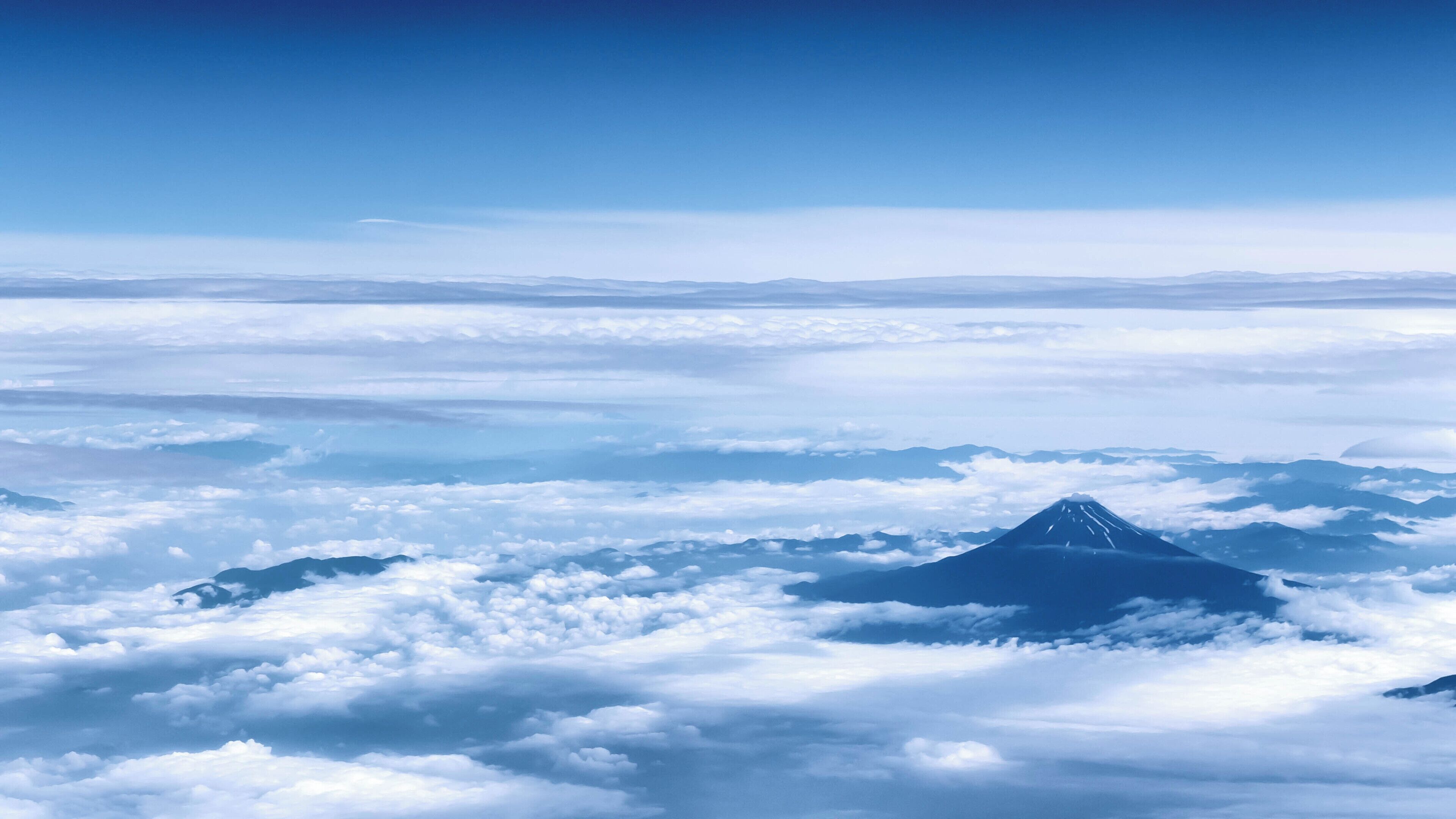 Mount Fuji taken while flying from Osaka to Tokyo.