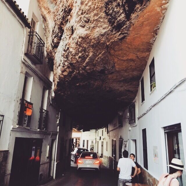 This is a tiny town in the country side of Spain known for its tiny houses that have been built into the rock. Pretty cool