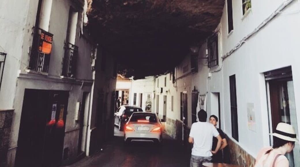 This is a tiny town in the country side of Spain known for its tiny houses that have been built into the rock. Pretty cool