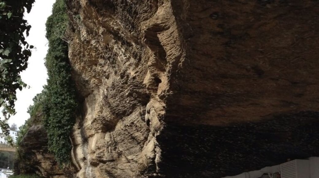 Why did you build houses under the big cliff?