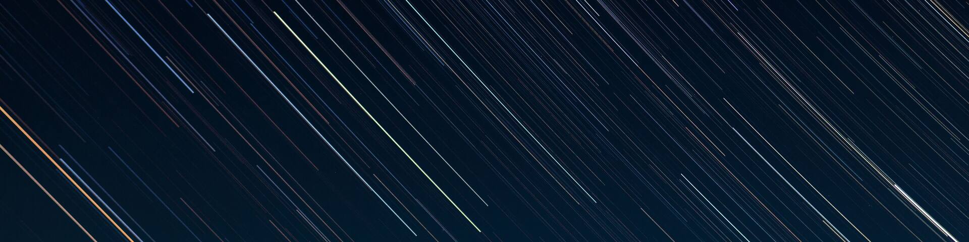 Star trails over Mount Katahdin as seen from Patten, Maine.